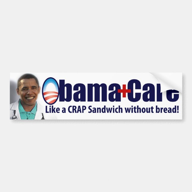 Adesivo Para Carro Anti ObamaCare (Frente)