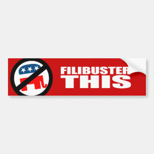Adesivo Para Carro Anti republicano - Filibuster isto