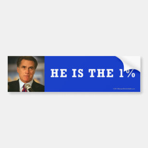 Adesivo Para Carro Anti-Romney etiqueta 1%