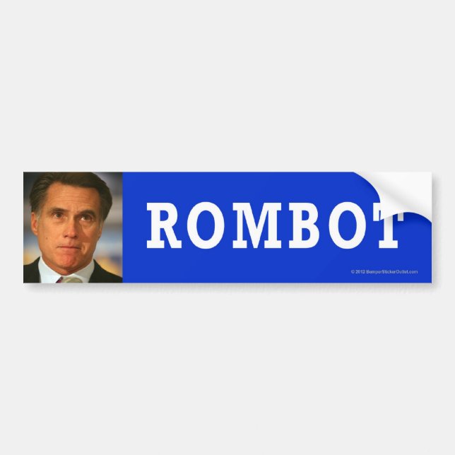 Adesivo Para Carro Anti-Romney etiqueta Rombot (Frente)
