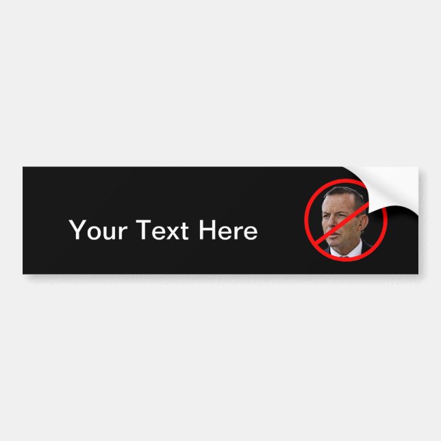 Adesivo Para Carro Anti Tony Abbott (Frente)