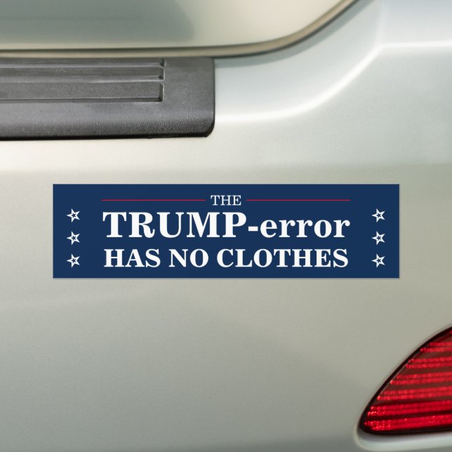 Adesivo Para Carro Anti-Trump Error Anti-Fraude Corrupção (No carro)
