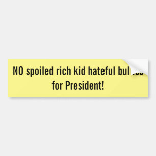Adesivo Para Carro Anti trunfo Bumpersticker