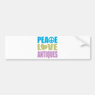Adesivo Para Carro Antiguidades do amor da paz
