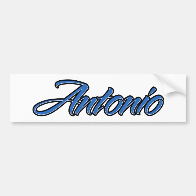 Adesivo Para Carro Antonio Name Blue Aufkleber Sticker Autoaufkleber (Frente)