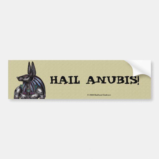 Adesivo Para Carro Anubis Bumper Sticker (Frente)