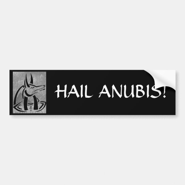 Adesivo Para Carro Anubis Bumper Sticker (Frente)