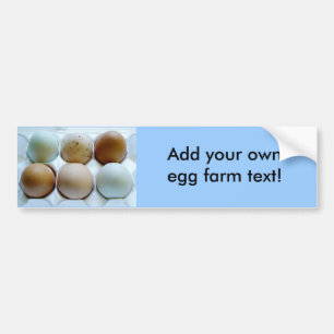 Adesivo Para Carro Anuncie sua fazenda ar livre do ovo!