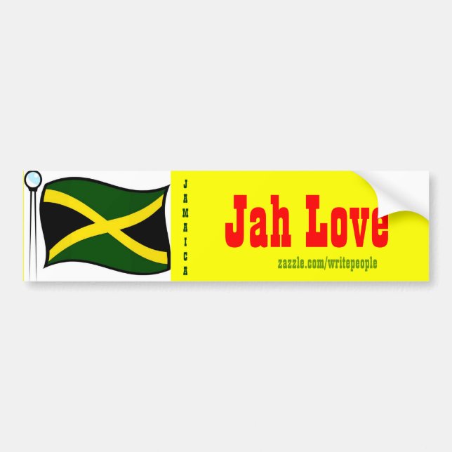 Adesivo Para Carro Ao vivo do Jamaican-protper stickers-jah (Frente)