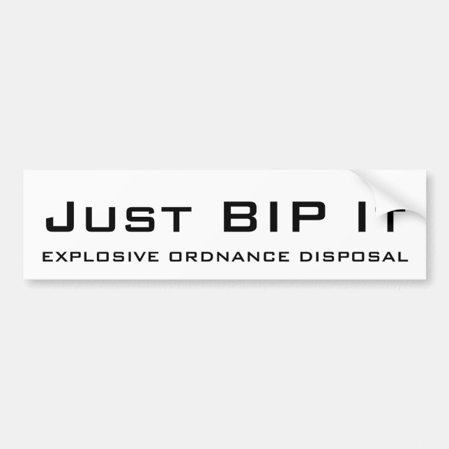 Adesivo Para Carro Apenas BIP ele (Frente)