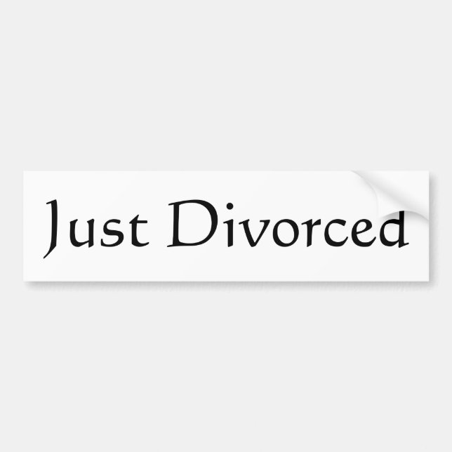 Adesivo Para Carro Apenas divorciado (Frente)