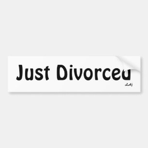 Adesivo Para Carro Apenas preto divorciado no autocolante no vidro