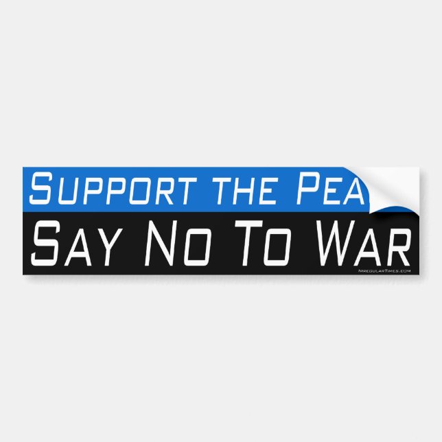 Adesivo Para Carro Apoie a paz (Frente)
