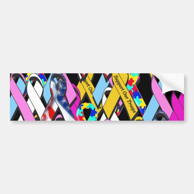 Adesivo Para Carro Apoie uma causa (Frente)