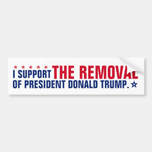 Adesivo Para Carro Apoio a Remoção do Presidente Donald Trump