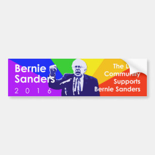 Adesivo Para Carro Apoio das máquinas de lixar LGBT de Bernie