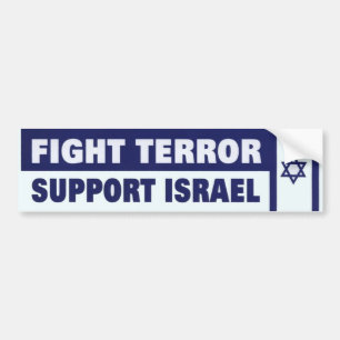 Adesivo Para Carro Apoio Israel do terror da luta
