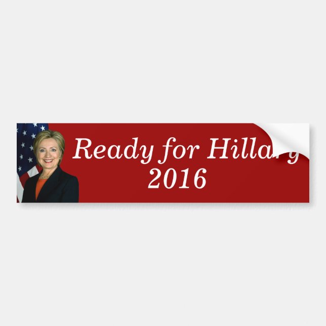 Adesivo Para Carro Apronte para Hillary 2016 (Frente)