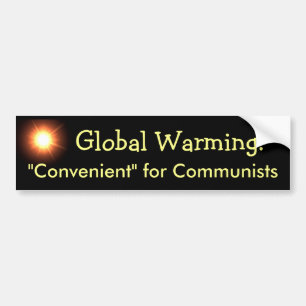 Adesivo Para Carro Aquecimento global: Conveniente para comunistas