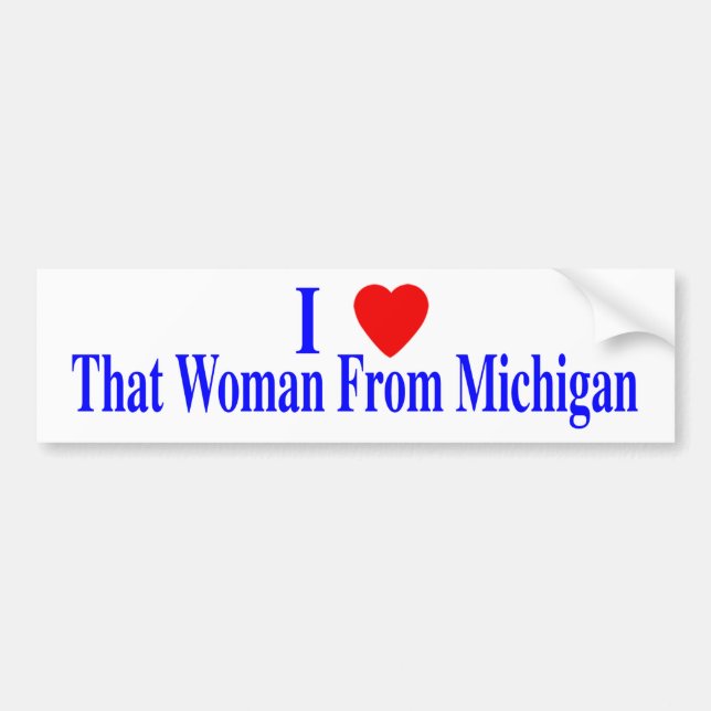 Adesivo Para Carro Aquela Mulher De Michigan (Frente)