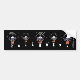Adesivo Para Carro Aranha com Jack-O-Lanterna