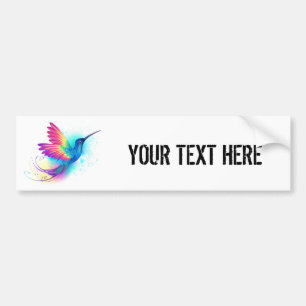 Adesivo Para Carro Arco-Íris Exótico Hummingbird