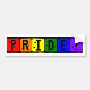 Adesivo Para Carro Arco-íris Filmstrip do orgulho gay