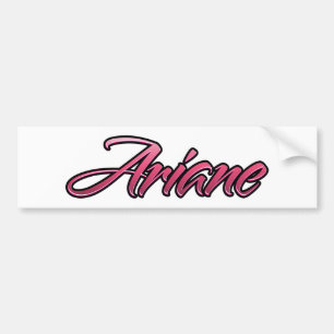 Adesivo Para Carro Ariane desbotou-se do autocolante rosa