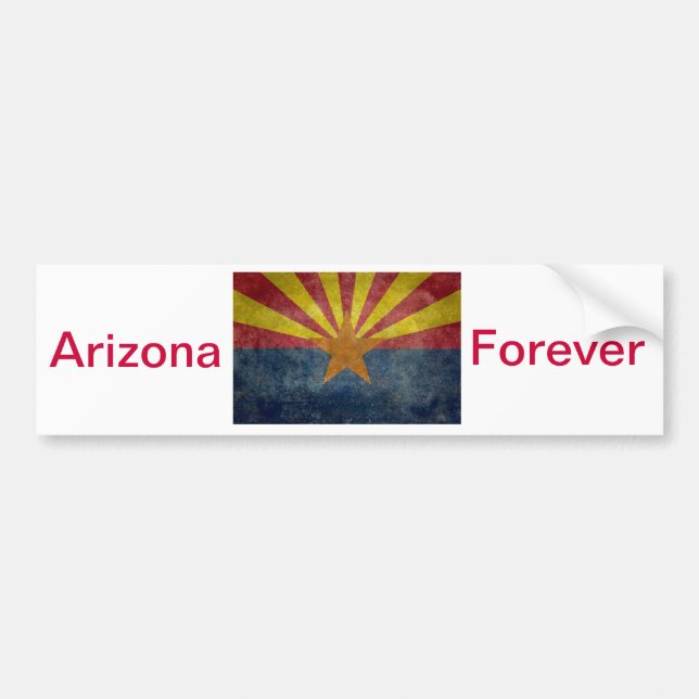Adesivo Para Carro Arizona, a 48th bandeira do estado (Frente)