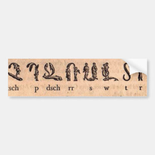 Adesivo Para Carro Armênio - Alphabet Bumper Sticker