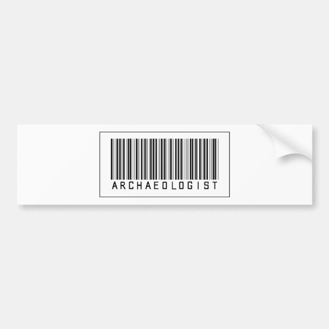 Adesivo Para Carro Arqueólogo do código de barras (Frente)