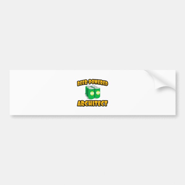 Adesivo Para Carro Arquiteto à base de cerveja (Frente)