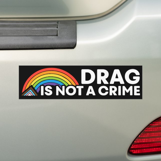 Adesivo Para Carro Arrastar Não É Um Orgulho De Crime Mês LGBTQIA (No carro)