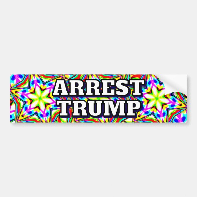 Adesivo Para Carro ARREST TRUMP (you may change the words) (Frente)