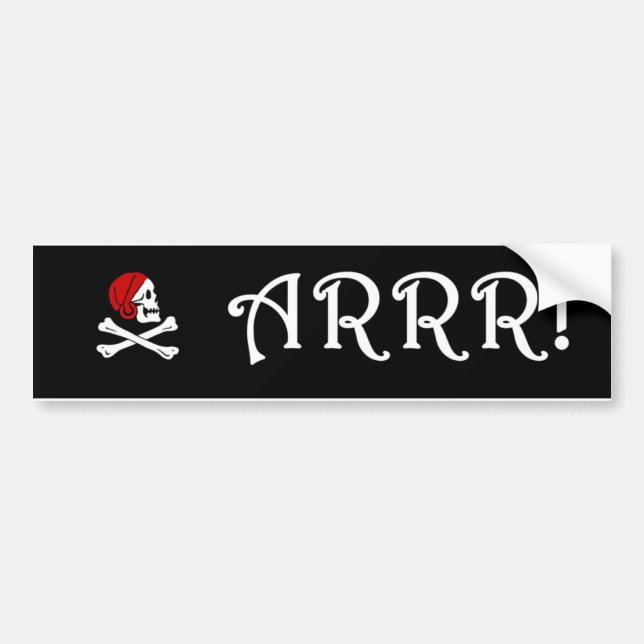 ADESIVO PARA CARRO ARRR! (Frente)