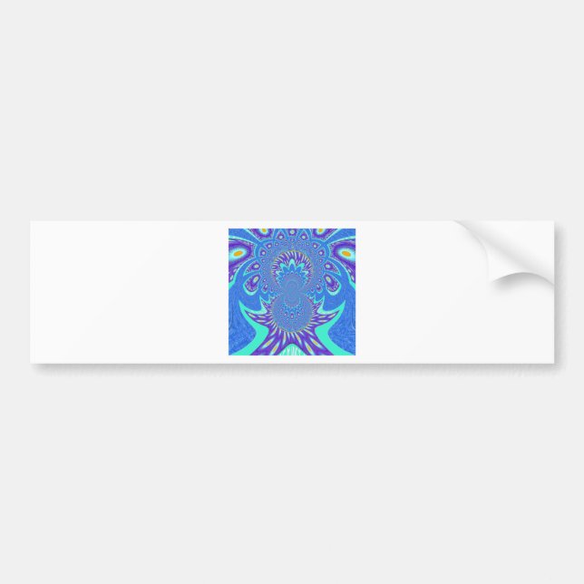 Adesivo Para Carro Arte azul moderna (Frente)