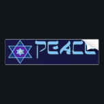 Adesivo Para Carro Arte da paz de Hanukkah<br><div class="desc">Os azuis de todas as máscaras,  lilac e lavanda em uma forma da flor com uma estrela seis-tomada partido atada são no centro uma grande maneira de comemorar Hanukkah e expressar ao mesmo tempo sua individualidade.</div>