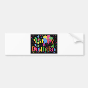 Adesivo Para Carro Arte de Celebração de Aniversário de Nome Personal
