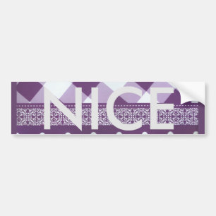 Adesivo Para Carro Arte de Damasco Floral com Bolinhas branca púrpura