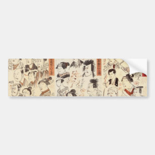 Adesivo Para Carro Arte de Ukiyoe do japonês (Kuniyoshi Utagawa)