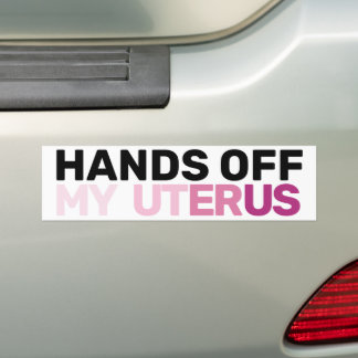 Adesivo Para Carro Arte Feminista Americana de Protesto Tire as Mãos 