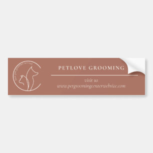 Adesivo Para Carro Arte Linear Terracota Veterinário Pet Cachorro Fof