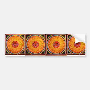 Adesivo Para Carro Arte popular do mexicano de Sun da arte da corda