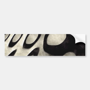 Adesivo Para Carro Arte preto e branco do Grunge