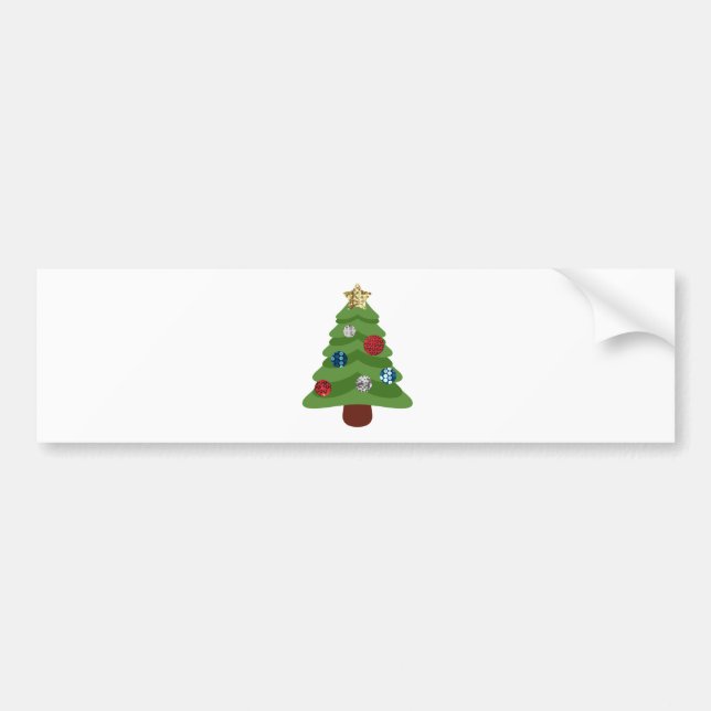 Adesivo Para Carro árvore de natal emoji (Frente)
