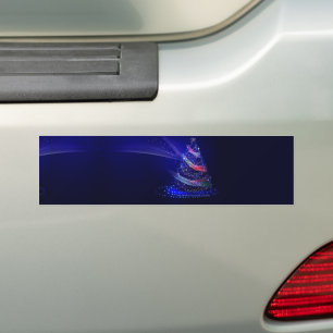 Adesivo Para Carro Árvore de Natal SlipperyJoe digital translúcida ve