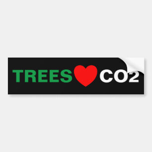 ADESIVO PARA CARRO ÁRVORES ADORAM CO2