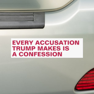 Adesivo Para Carro As acusações de Trump são na verdade confissões