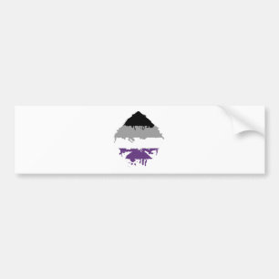 Adesivo Para Carro Ás assexuado de Paintdrip