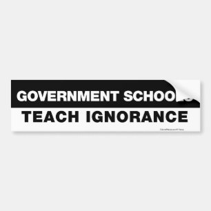 Adesivo Para Carro As escolas do governo ensinam o autocolante no
